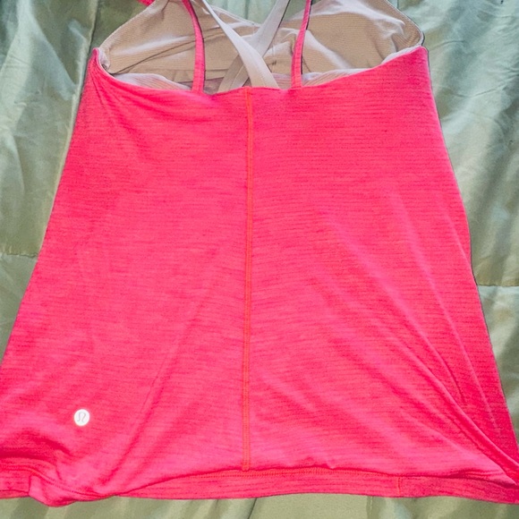 Lululemon Pink Athletic Tank Top - Picture 1 of 3